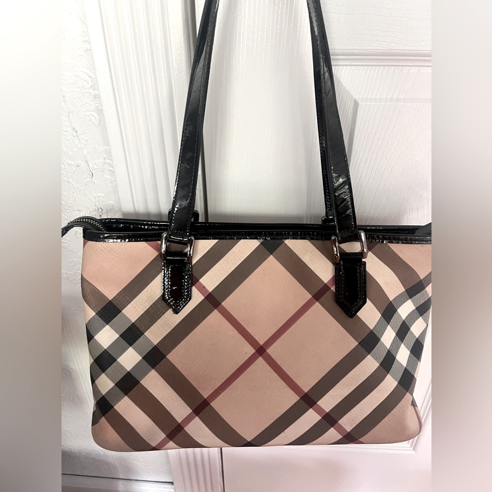 Authentic Burberry Nova check tote